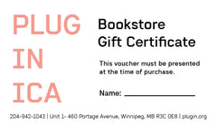 Plug In Bookstore Gift Certificate